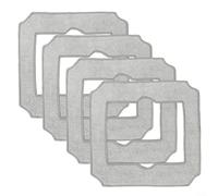 Puupaa Lot de 4 chiffons de nettoyage Ecovacs pour Winbot Mini fenêtre - Lavables - Pièces de rechange