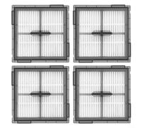 Puupaa Lot de 4 filtres de rechange lavables et réutilisables pour aspirateurs Roborock Q10 S5 / Q10 S5+ / Q10 VF / Q10V / Q10 X-5 / Q10 X-5+ / Q10P / Q10P+
