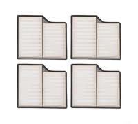 Puupaa Lot de 4 filtres HEPA de rechange lavables pour aspirateurs robots Roborock Saros 10, 10R, G30