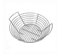 Puupaa Panier à charbon de bois en acier inoxydable avec cloison pour barbecue, plateau de barbecue extérieur, facile à nettoyer, 36,3 x 14,5 cm