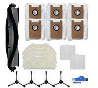 Puupaa Pièces de rechange pour Airrobo pour T20 + pour T20 pour FIXR pour aspirateur robot T20, accessoires 1 brosse principale, 4 brosses latérales, 4 chiffons de serpillère, 2 filtres, 6 sacs à