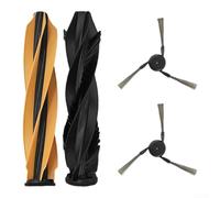 Puupaa Pièces de rechange pour aspirateur robot Dreame D20 Pro / D20 Pro Plus / RLD43SA / RLD43SD - Accessoires : 2 brosses principales, 2 brosses latérales