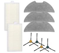 Puupaa Pièces de rechange pour aspirateur robot Eureka E20 Plus, accessoires brosse latérale, filtre, chiffon de nettoyage (A)