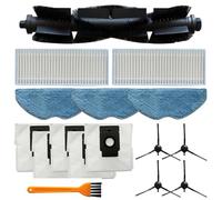 Puupaa Pièces de rechange pour aspirateur robot EZVIZ RE4 Plus, RE5 Plus, accessoires brosse principale, brosse latérale, filtre, chiffon serpillère, sacs à poussière, brosses de nettoyage (A)