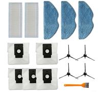 Puupaa Pièces de rechange pour aspirateur robot EZVIZ RE4 Plus, RE5 Plus, accessoires brosse principale, brosse latérale, filtre, chiffon serpillère, sacs à poussière (A)