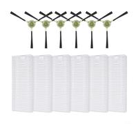 Puupaa Pièces de rechange pour aspirateur robot Lefant M330, M330 Pro, accessoires 6 brosses latérales, 6 filtres