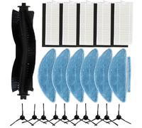 Puupaa Pièces de rechange pour aspirateur robot Medion X20 SW+/MD11415, X21 SW+/MD11500, accessoires brosse principale, brosse latérale, filtre, chiffon de nettoyage (B)