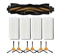 Puupaa Pièces de rechange pour Cecotec pour Conga M50, M50 pour aspirateur robot X-Treme, accessoires 1 brosse principale, 6 brosses latérales, 4 filtres HEPA