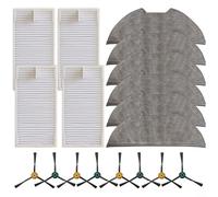 Puupaa Pièces de rechange pour M9, Eureka NERE10s E10S pour aspirateur robot Obode A8, accessoires brosse latérale, filtre, chiffon de nettoyage (lot B)