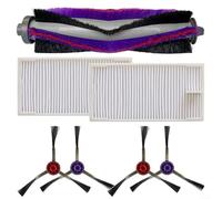 Puupaa Pièces de rechange pour Midea M9 pour VCR S10 Plus pour Eureka E20 Plus, NERE10s E10SW pour aspirateur robot Obode A8, A8 Plus, accessoires brosse principale, brosse latérale, filtre (A)