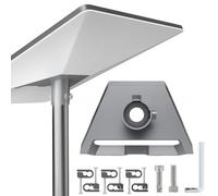 Puupaa Support mural réglable à 360° pour Starlink pour Gen 3, kit de montage d'adaptateur de tuyau avec support PC et plaque de base en fibre de verre pour poteaux de 1 à 2 pouces