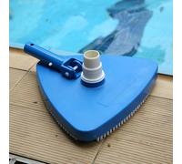 Puupaa Tête d'aspirateur triangulaire lestée pour piscines, spas et piscines hors sol, convient aux tuyaux de 3,8 cm et 3,8 cm, outil de nettoyage des débris en plastique