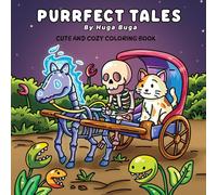 PUURFECT TALES: Magical coloring book, perfect for fall and every season. With 40 handdrawn pages. Cozy coloring book for kids, teens and adults. Features cats, dragons and many other cute creatures