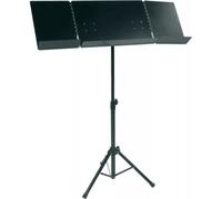 Puvx Pupitre D'orchestre 2 Volets Pliables - Noir - Stock B