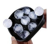 Puwaiio Bacs à glaçons pour congélateur,9 compartiments, souple et démoulage facile,Accessoire pour café | Pour la maison, cuisine, eau, cocktails, whisky, café, jus, fêtes et