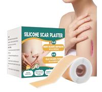 Puwaiio Bande de cicatrice en silicone - Bandes de cicatrices en silicone - Solution réutilisable pour soins des brûlures kéloïdes pour les blessures du visage, les jeunes, les personnes âgées, la