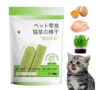 Puwaiio Bâtons à mâcher pour Chats, Tige molaire en Naturelle - Nettoyeur de Dents, Jouet à mâcher pour Chat, Jouets à à Chat, Jouet de Dentition pour Chat pour enlever Les Boules de Poils