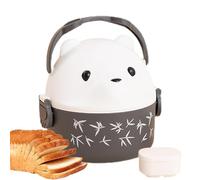 Puwaiio Boîtes à lunch pour - Lunch Box Pour Ours À Lunettes - Refroidisseur de déjeuner résistant à l'eau de boîte à déjeuner étanche avec la poignée, sac fourre-tout de refroidisseur de de
