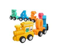 Puwaiio Ensemble De Train Magnétique pour Enf-Ants - Ensemble De Comptage, Reconnaissance des Couleurs Et Jeux Mathématiques, Train Magnétique d'apprentissage des Chiffres pour Garçons Et Filles