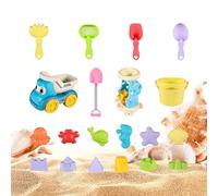 Puwaiio Jeux de Plage pour,20 pièces, Set de bac à Sable Portable et interactif,Activité extérieure avec Accessoires de Plage - Activités en extérieur, en Famille, à