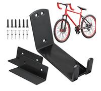 Puwaiio Support De Fixation Murale pour Vélo De Garage | Système de Suspension Gain de Place avec Accroche Sécurisée pour Pédales,Rangement Mural pour Garage | Idéal pour Le VTT, Les Scooters, la