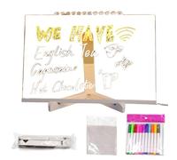 Puwaiio Tableau d'affichage à LED avec couleurs, tableau de signalisation lumineux en acrylique | Effaçable à sec pour dessiner des messages, café, bar, école, maison, boutique, anniversaire, bureau