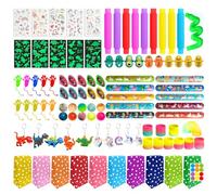 PUWOWYE Cadeau Anniversaire Enfants Invites, 100 Pcs Pinata Kit Petit Cadeau Anniversaire Enfant Licorne Dinosaure, Party Favors Remplissage pour Garçon, Fille pour Cadeau de Classe, Carnaval, Fête