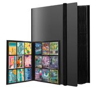 PUWOWYE Classeur Carte, 540 Carte Album, Imperméable, Compatible avec Pokemon, Noir