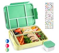 PUWOWYE Lunch Box, Bento Lunch Box Enfant, 1330ml Anti-Fuite Lunchbox Avec Couverts, Lunch Box Adulte, AdaptéE Aux éColes, Jardins D'Enfants Et Pique-Niques, Sans BPA (Vert)