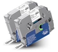 PUWOWYE Ruban Compatible pour Brother TZe-231 TZ-231 Tze 12mm 0.47 Noir sur Blanc, Fonctionne avec Brother P-touch PT-H100R PT-H105 PT-H100LB PT-H110 H107B PT-D400 PT-D210 PT-1000 H101 E100