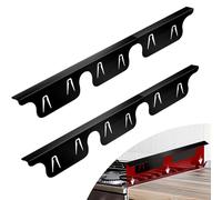 Puxyblue Lot de 2 couvre-joints rétractables en acier inoxydable pour cuisinière de cuisine de 35,8 à 70,5 cm