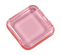 PUXZYAX Boîte de rangement transparente et compacte pour manucure et faux ongles. Idéale pour divers petits objets, Pour elle ne prend pas beaucoup de place, rose