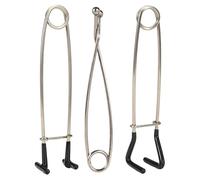 PUXZYAX Écarteur de mâchoires argenté, écarteur de Bouche pour la pêche | accessoire portable robuste en acier inoxydable, idéal pour les pêcheurs et les amateurs de plein air. Porte-bouteille en