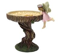 PUXZYAX Figurine de mangeoire à Oiseaux exquise, décoration de Jardin, idée Cadeau pour Les passionnés de Jardinage. Cette mangeoire rétro en résine est idéale pour