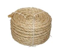 PUXZYAX Griffoir pour Chat à Faire soi-même - Décoration en Corde de sisal résistante pour Un Confort et Une robustesse optimaux - Cordon torsadé - Décoration en Corde de, Couleur Lin, 6 mm x 50 m