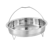 PUXZYAX Panier vapeur en acier inoxydable durable avec support surélevé pour la cuisson à la vapeur de légumes, œufs, fruits de mer et pâtisseries. Polyvalent, il permet, Argent, 20 cm