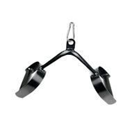 PUXZYAX Poignée double en D pour machine à câbles : prise en main | performance fiable pour des entraînements durables, barre acier robuste forme de V pour tirage horizontal.