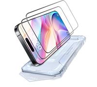 PuyaTeya Unbreak Top 9H+ Lot de 2 protections d'écran en verre trempé pour iPhone 16 Pro MAX 3,7 m Armure militaire incassable + plus longue durée de vie, couverture complète 1:1, ajustement
