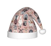 PUYhgb Chapeau de Noël unisexe imprimé Oodles Of Poodles, chapeau de vacances de Noël, chapeau de Noël bon pour Noël, cosplay