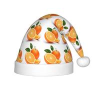 PUYhgb Chapeau de Noël unisexe imprimé orange, chapeau de vacances de Noël, chapeau de Noël bon pour Noël, cosplay