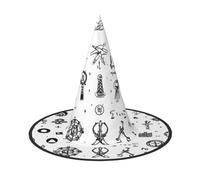 PUYhgb Chapeau d'Halloween imprimé en langue des signes, léger pour fête d'Halloween/carnaval, taille unique