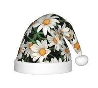 PUYhgb Daisy Fleur Motif Imprimé Chapeau de Noël Unisexe, Chapeau de Vacances de Noël, Chapeau de Noël Bon pour Noël, Cosplay