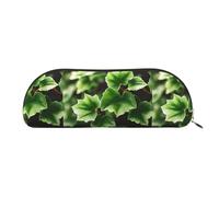 PUYhgb Ivy Blossoms Pochette en demi-cercle avec fermeture éclair, organiseur portable pour crayons, cosmétiques pour le travail, doré, taille unique, valise