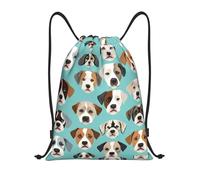 PUYhgb Sac à dos pliable avec cordon de serrage imprimé bouledogue anglais amusant pour l'entraînement, les voyages, le yoga et une utilisation quotidienne, Noir , S, Sac à dos de voyage