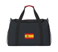 PUYhgb Sac de voyage imprimé drapeau espagnol, sac de voyage, sac de voyage portable à main et sac à bandoulière pour sports de plein air
