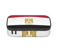 PUYhgb Trousse multifonction de grande capacité avec imprimé drapeau égyptien pour un rangement facile des articles de papeterie