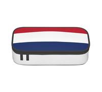 PUYhgb Trousse multifonction de grande capacité avec imprimé drapeau néerlandais pour un rangement facile des articles de papeterie