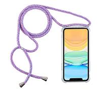 PuYu Zhe Coque pour Samsung Galaxy S20 FE(4G/5G)/S20 Lite avec Cordon de Collier, Coque Transparente Silicone TPU Bumper Etui Housse avec Cordon Réglable Cover Téléphone Lanière-Arc en Ciel Bleu