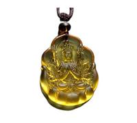 PUYUNA 1 pendentif Bouddha Médecine/Amitābha/Tathagata/Avalokitesvara aux mille bras/Bodhisattva, collier amulette en verre béni(#4)