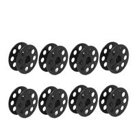 PUYUNA Bobines de Machine à Coudre, Paquet 10 bobines métalliques Noires Taille M for Machines industrielles
